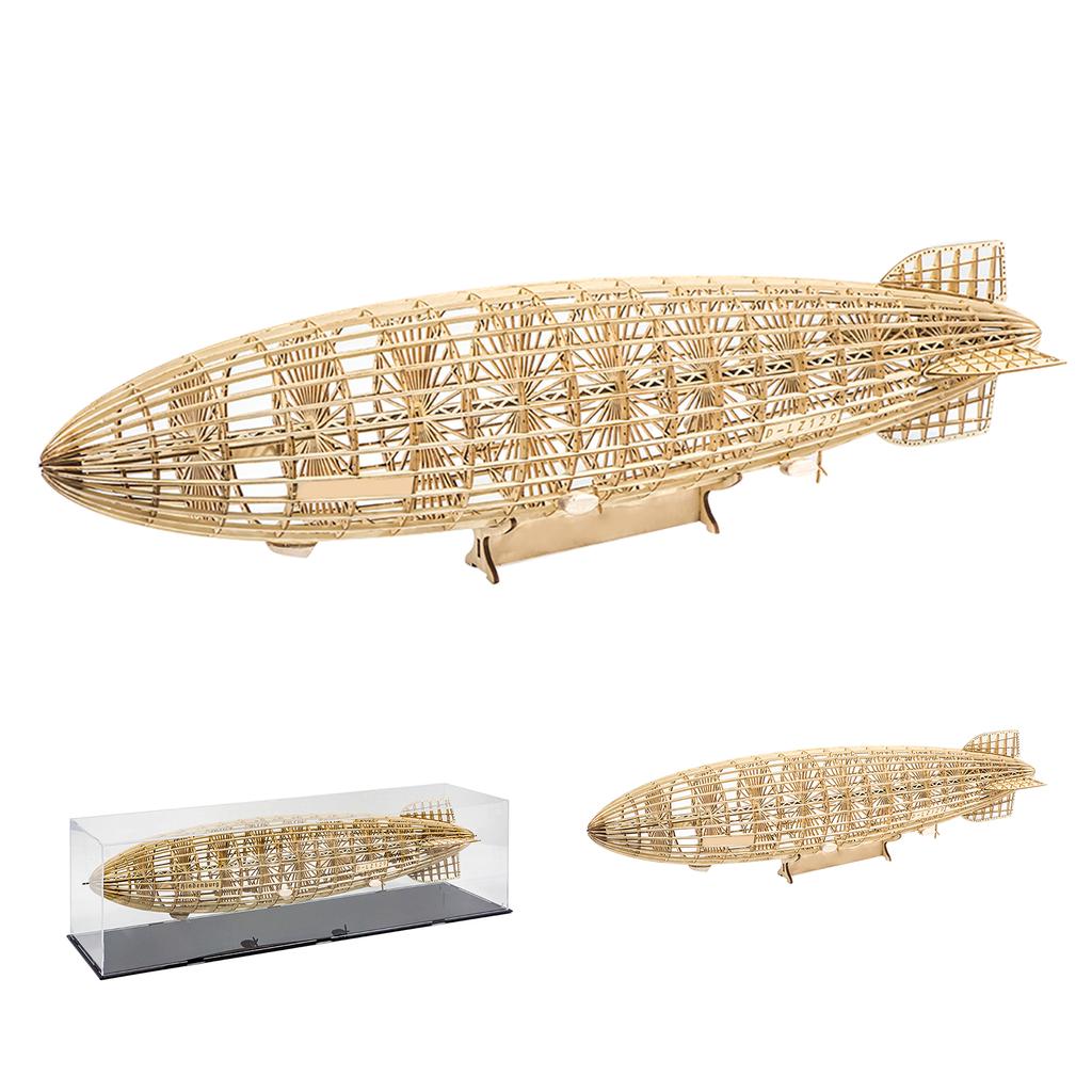 DWH VS35 1:453 Scale D LZ129 Airship 540mm Length Wooden Static DIY Building Model Educational STEM DIY Building Wooden