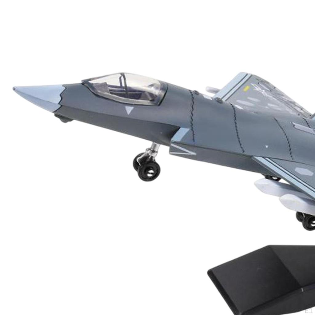 DIY J35 Fighter Jet Airplane Assembly Blocks Educational Model Plane Collection High Simulation