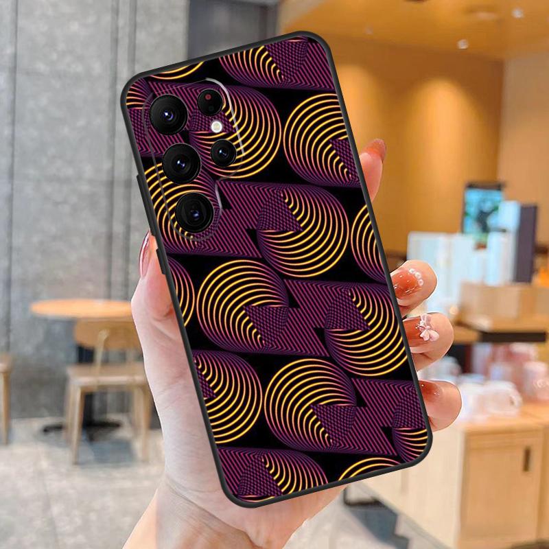 

African Style Fabric Print Phone Case For Samsung Galaxy S25 S24 S23 S21 S20 S22 Ultra S9 S10 Plus S25 FE Back Cover Galaxy S23Ultra