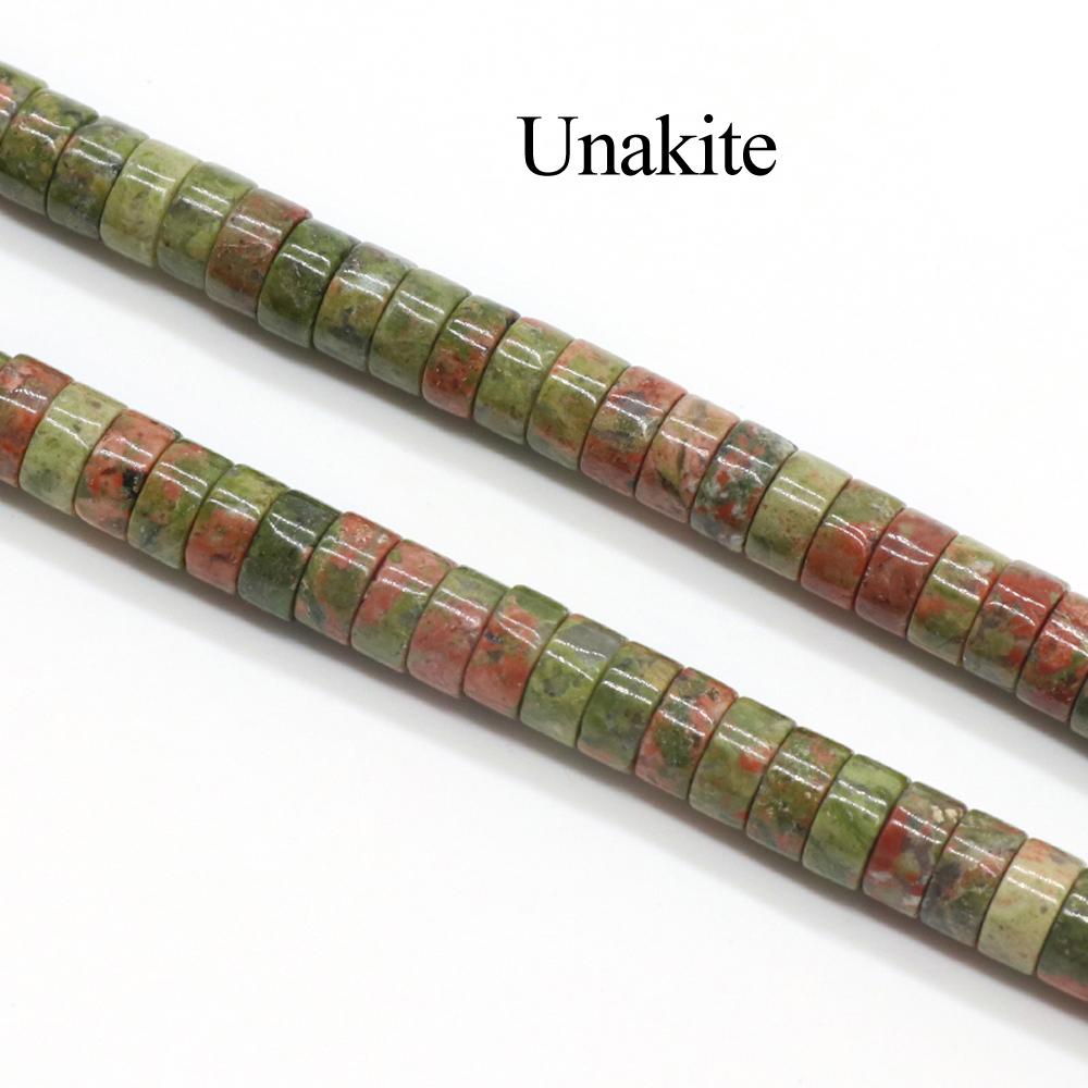 1 Strang, Heilkristallperlen, Runde Scheibe Naturstein Edelsteine Lose Abstandshalterperlen für Schmuckherstellung DIY Halskette Armband Fußkettchen Zubehör