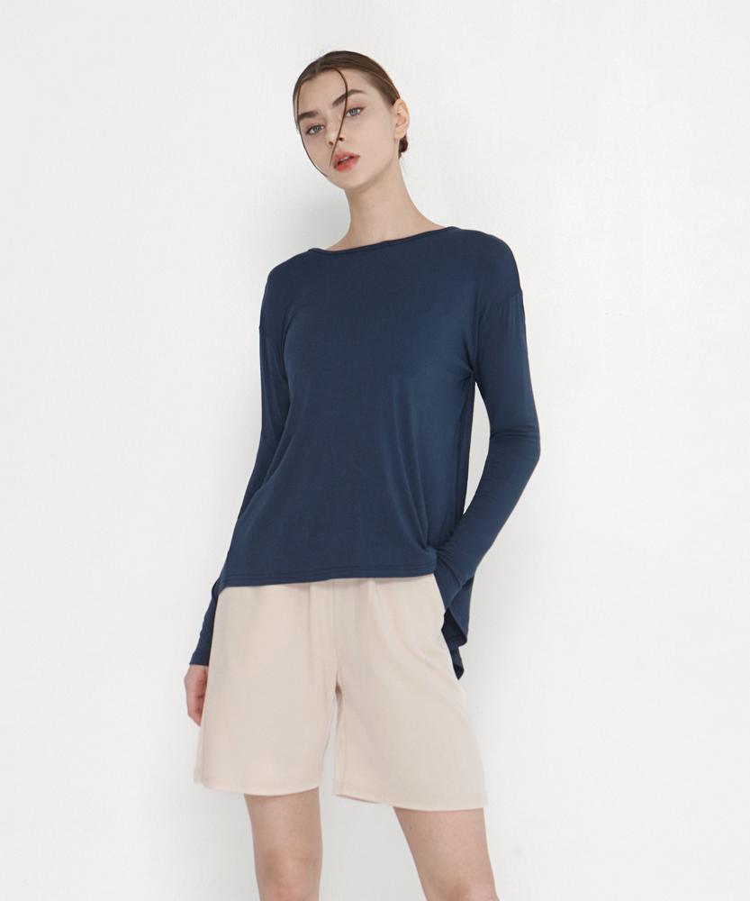Debiweeo Parfalla Long Sleeve Devi-T0069-Navy