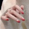 Plum Sauce Gradient Cat Eye Removable Nails: High-End Autumn/Winter Chic