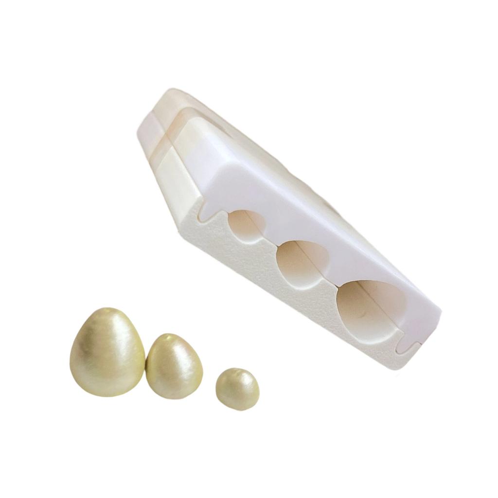 Polymer Clay Perlenroller zum Basteln von runden und eiförmigen Perlen mit 3 Größenoptionen Schmuckherstellungswerkzeug Langlebige PLA-Form