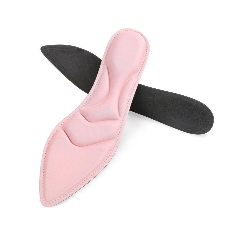 4D High Heel Women's Breathable Massage Insoles - Sweat-Absorbing for Autumn/Winter Pointed Toe