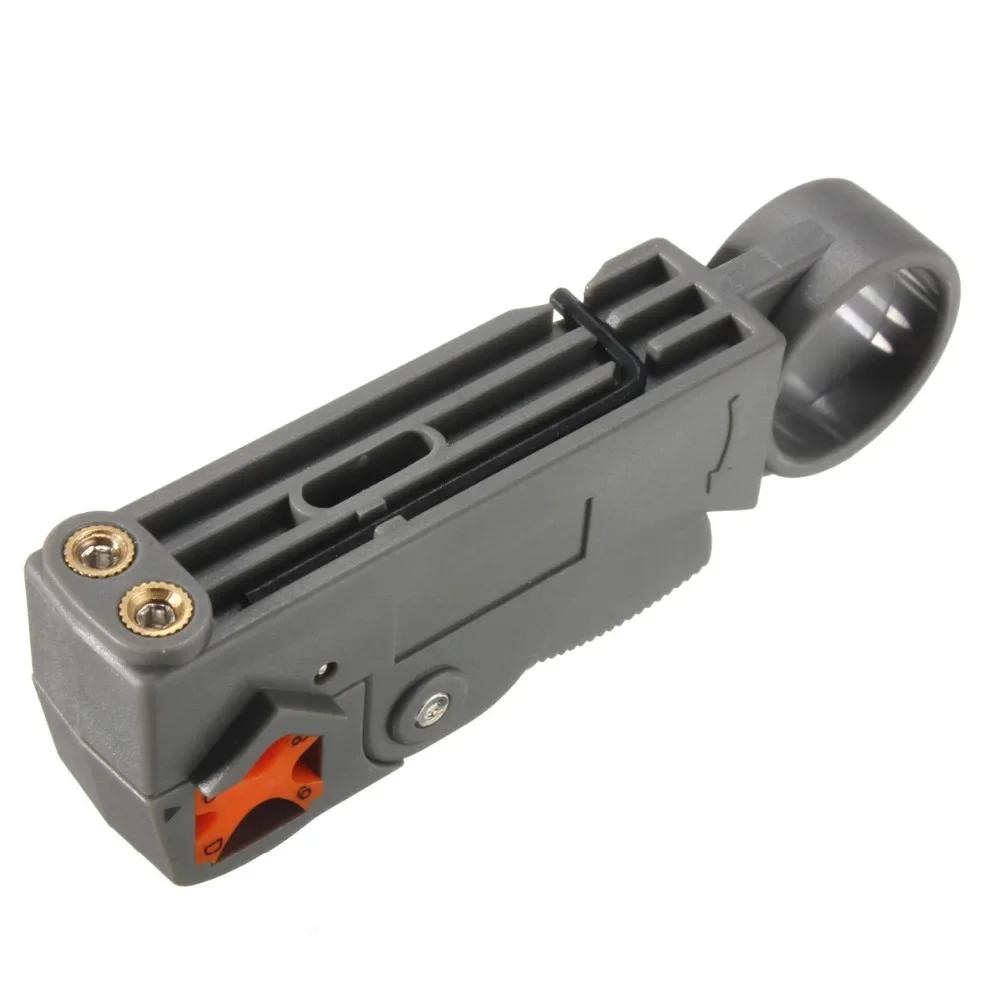 Hot-Sell Wire Stripping & Crimping Pliers Set - Coaxial Cable Cold Press Tool for RG59/RG6 TV Cable with 20 F Heads