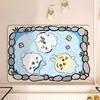 Cute Cartoon Diatomite Bath Mat Bathroom Toilet Door Non-Slip Absorbent Floor Rug In Multiple Designs