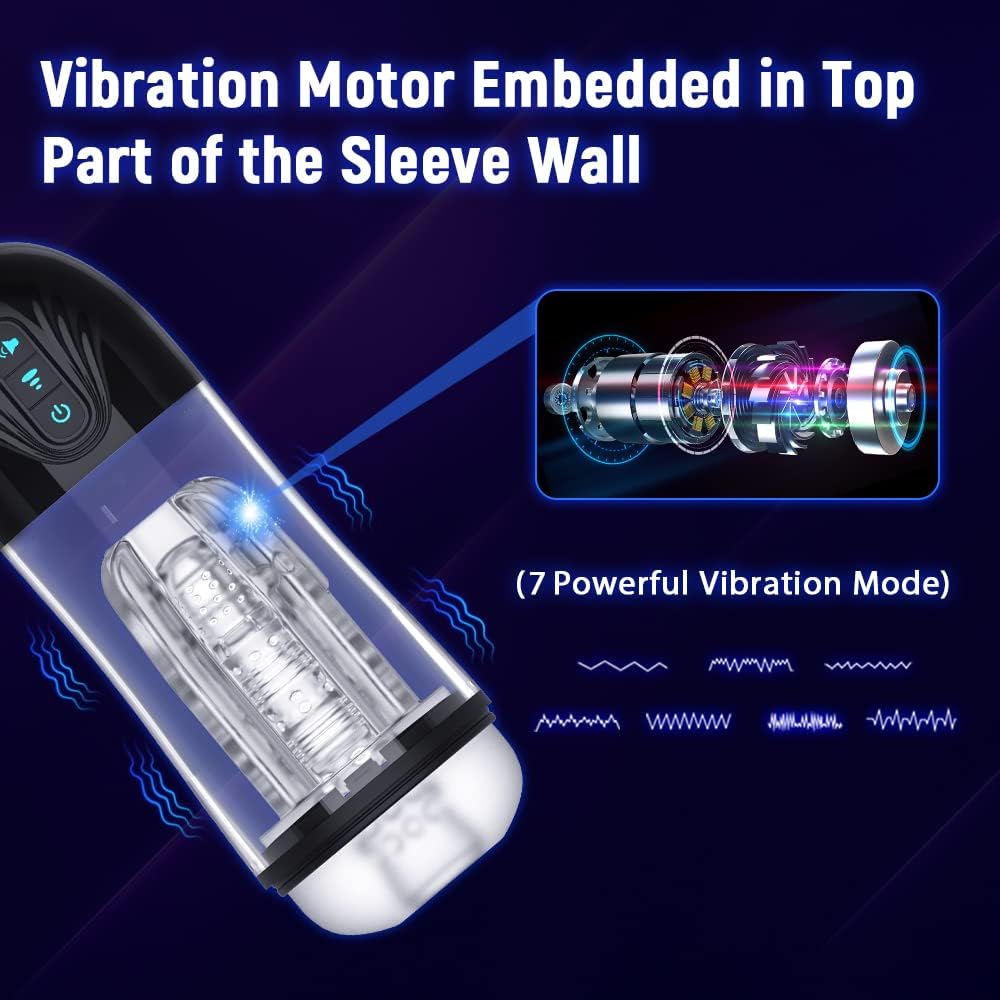 Custom Automatic Sucking Male Masturbators Cup Penis Pump for Men's Vibrating Hands Free Adult Sex Toy Machine Stroker Pocket Pussy Realistic