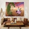 COURAGE The C-Cowardly Funny Dog Cartoon Tapestry Party Living Room Home Balcony Wall Decor Banner Bedroom Tapestry Outdoor