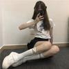 Women's Summer Fashion New Cross Strap College Wind Tube Cotton Socks