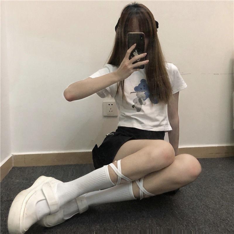 Women's Summer Fashion New Cross Strap College Wind Tube Cotton Socks