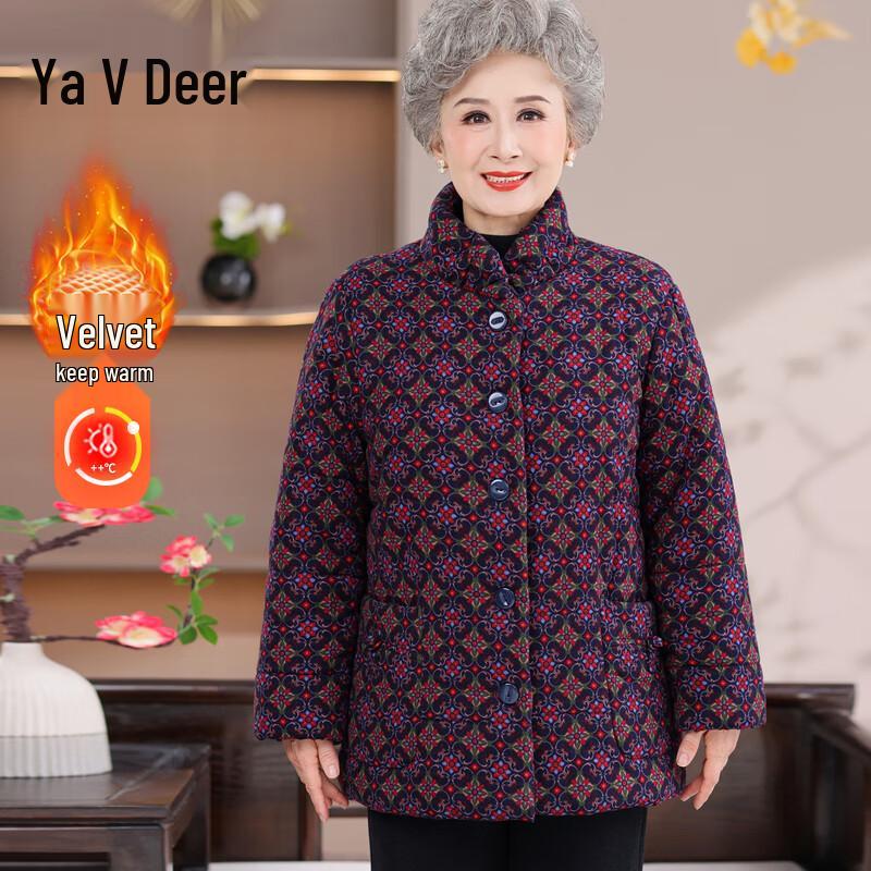 

Yalu Women s Thickened Fleece Winter Padded Jacket 4XL