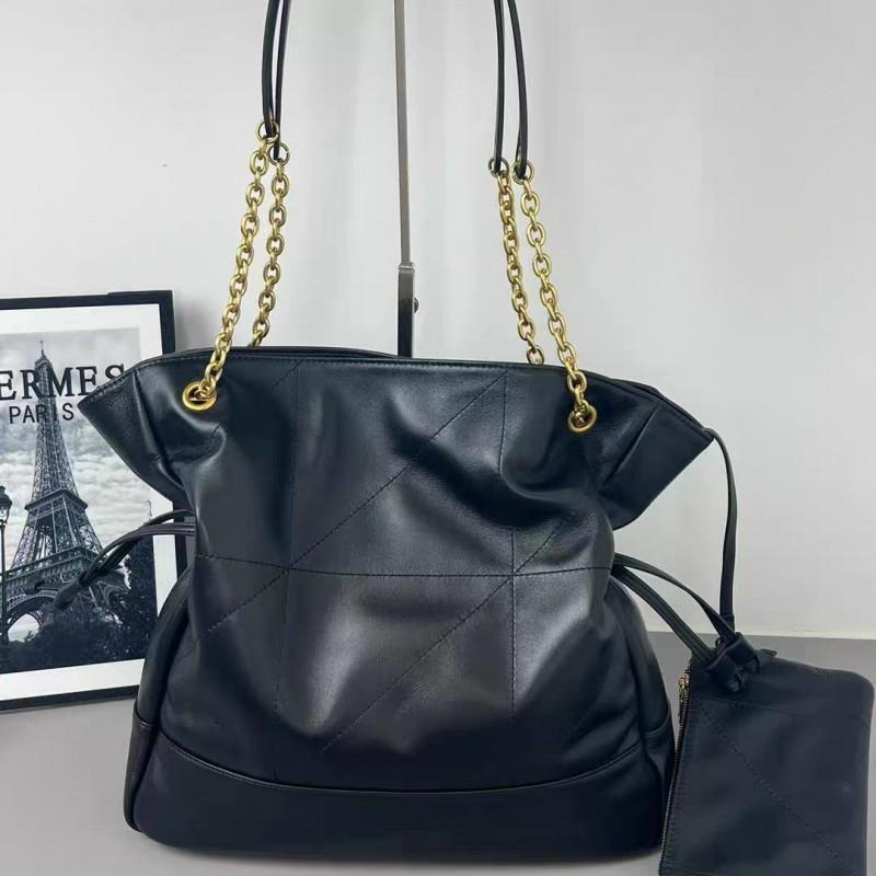 Blessing Bag Bucket Tote Large-capacity Handbag 2025 New Sheepskin Shoulder High-quality Diamond-grid Underarm