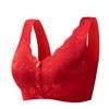 Plus Size Front Buckle Wireless Seamless Vest Style Bra For Middle Aged Women