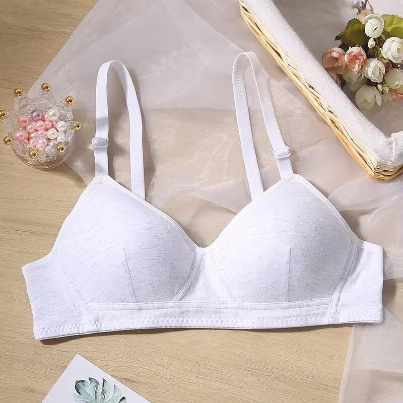 

Девочковое нижнее белье Период развития Студентки Старшеклассницы Летний Тонкий Бюстгальтер Маленькая Грудь 85AB белый