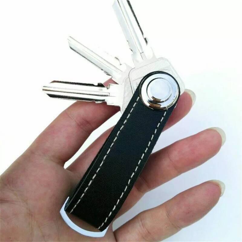 Kreativer Schlüsselanhänger aus Zinklegierung und Leder, stilvoller Schlüsselanhänger, perfektes Geschenk für alle Anlässe