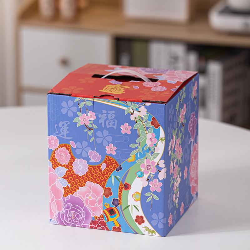 7 Zoll Keramik Glückskatze Ornament Blume Glückskatze Maneki Neko Statue Winkende Hand Winkende Katze Figur Mittelpunkt