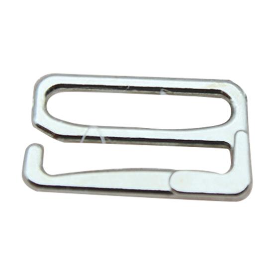 10Pcs Bra Hooks Electroplating Process Strong Material Durable Sturdy Two Holes
