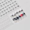 1pcs 5D Fashion Cartoon Mini Bow Nail Art Stickers Red Black White Ribbon Nail Decorations Decals DIY Nail Accessories