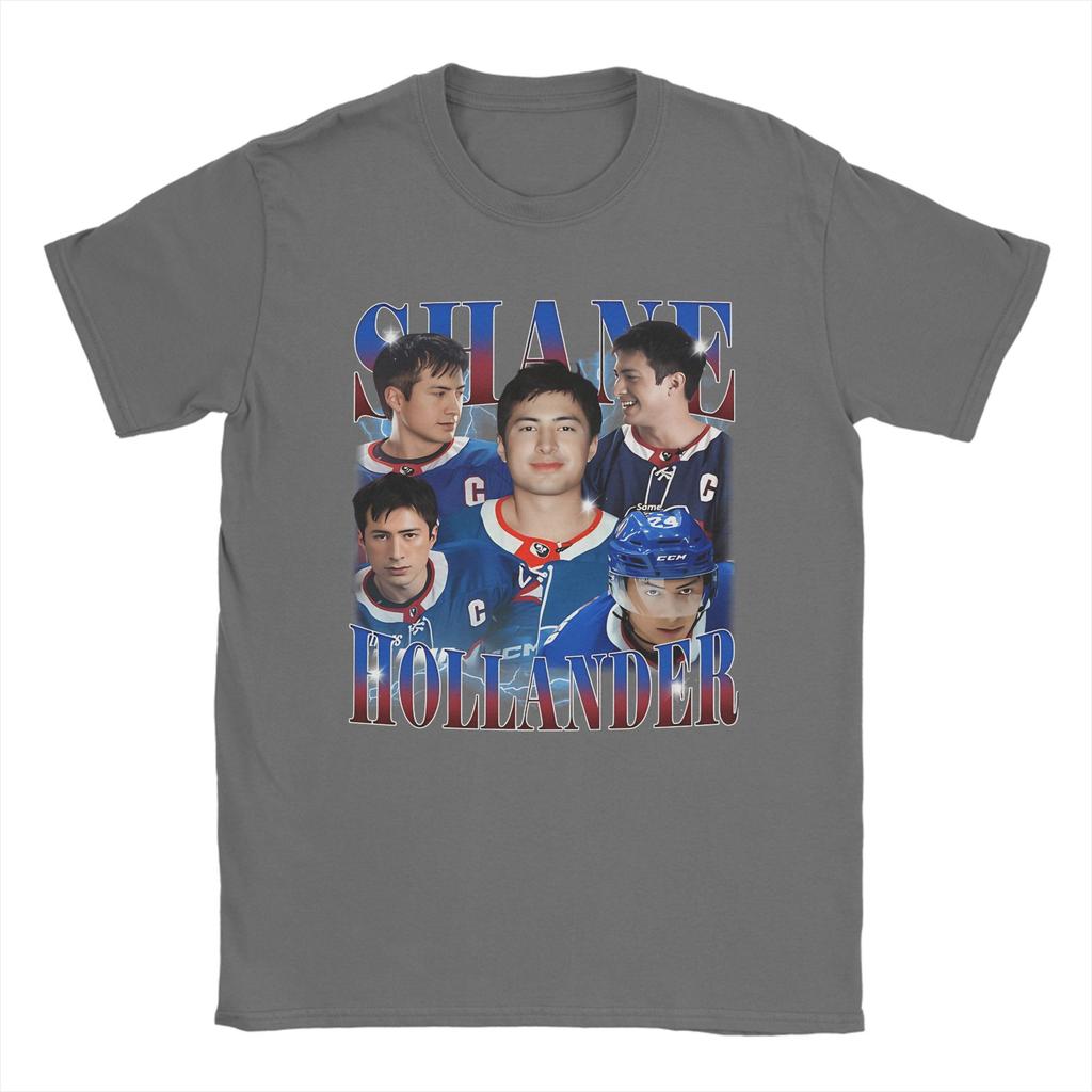 Vintage Ilya Rozanov leckt Shane Hollanders Gesicht T-Shirt Herren Rundhals Baumwolle T-Shirts Erhitzte Rivalität Kurzarm T-Shirt