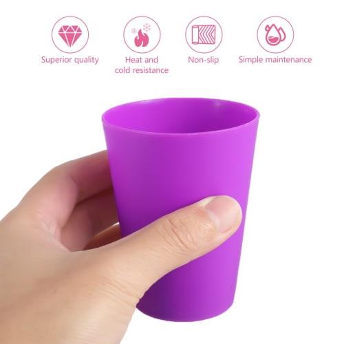 Frcolor Plastic Cups, Colored Cups, Pack of 15, Beverage Cups, Portable, Stylish, for Parties, Tasting, Mixed Colors (101-200ml)