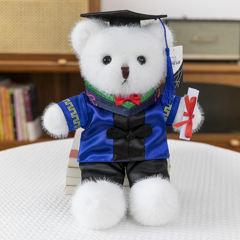 Doctor Hat Bear Doll Plush Toy Bachelor Suit Teddy Bear Doll Student Graduation Commemorative Gift