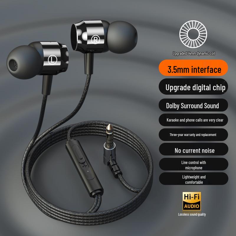 In-Ear Type-C Noise-Canceling Headphones for Huawei & Oppo