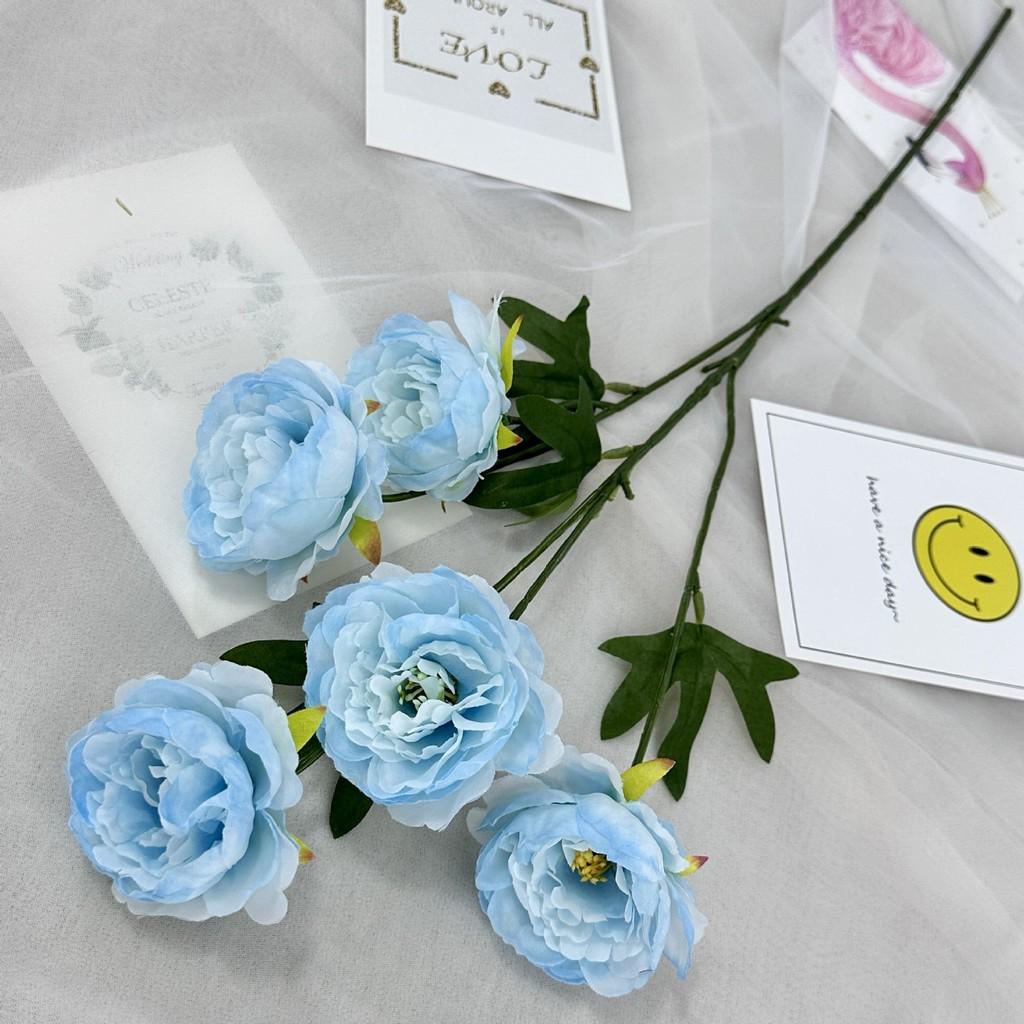 Peony Flower Artificial Wedding Hotel Restaurant Decoration Desktop Ornament