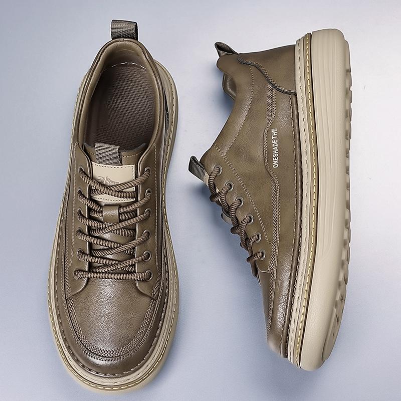 Stylish Leather Men's Oxfords Shoes Handmade Male Casual Shoes Leisure Sneakers All-match Outdoor Walking Shoes Treking Footwear