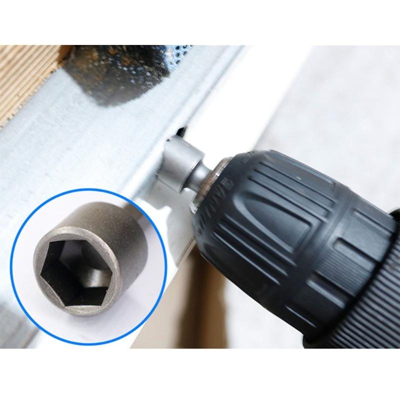 Precise Engineered Hexagonal Handle Socket Extension Rod Pneumatic Screwdriver Suitable for Tool Repairs DIYer Projects