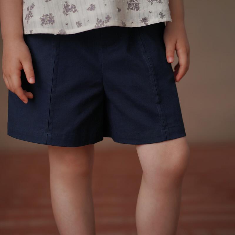Hacikis Kids  Summer Cotton Casual Shorts 140 тёмно-синий