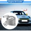 Engine Oil Cooler Kit Compatible for Mini Cooper 2014-2021, Durable Aluminum Alloy Silver Tone Transmission Oil Cooler with O-ring Seals