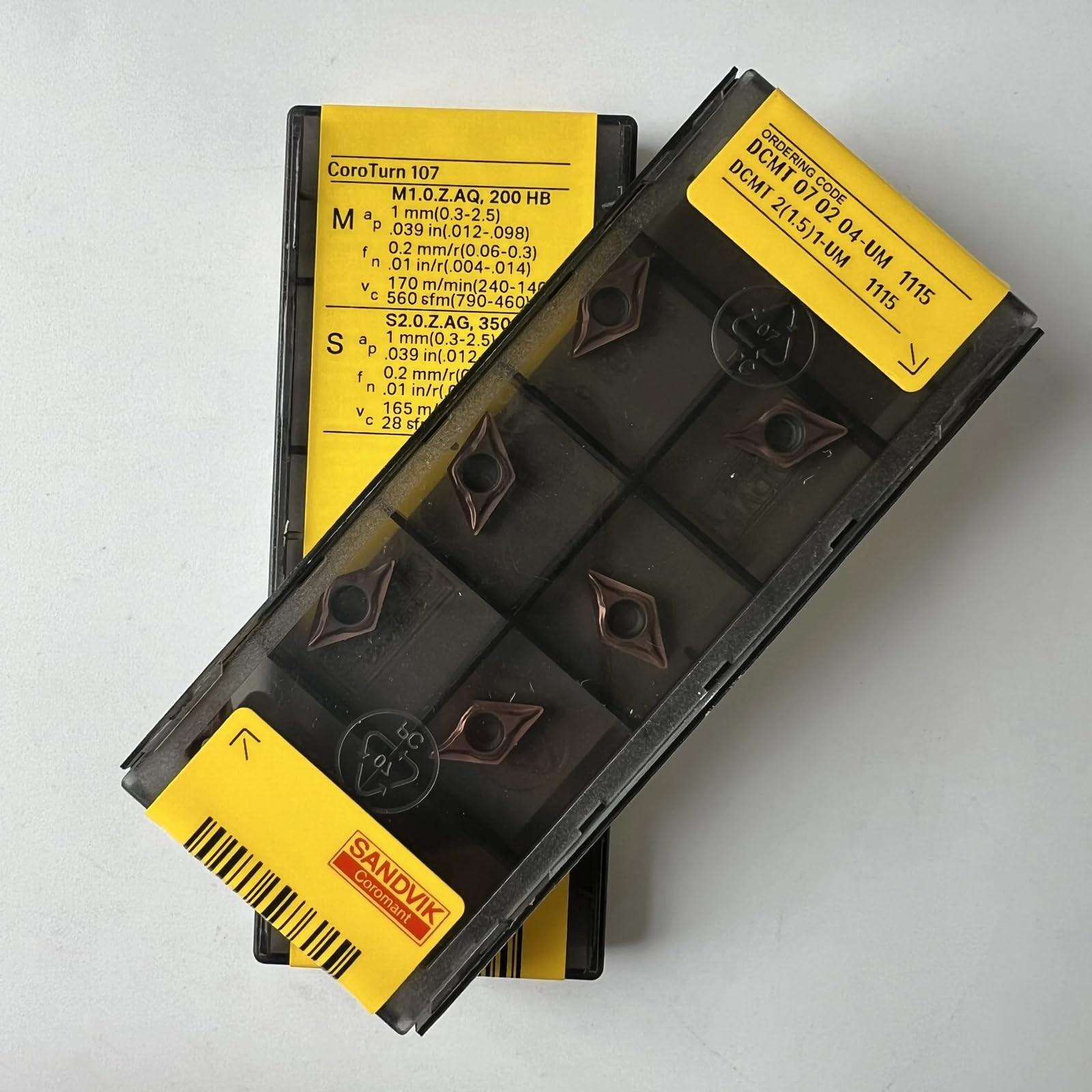 

Original Sandvik / DCMT070204-UM 1115 /CNC lathe carbide blade tool 10 Pcs