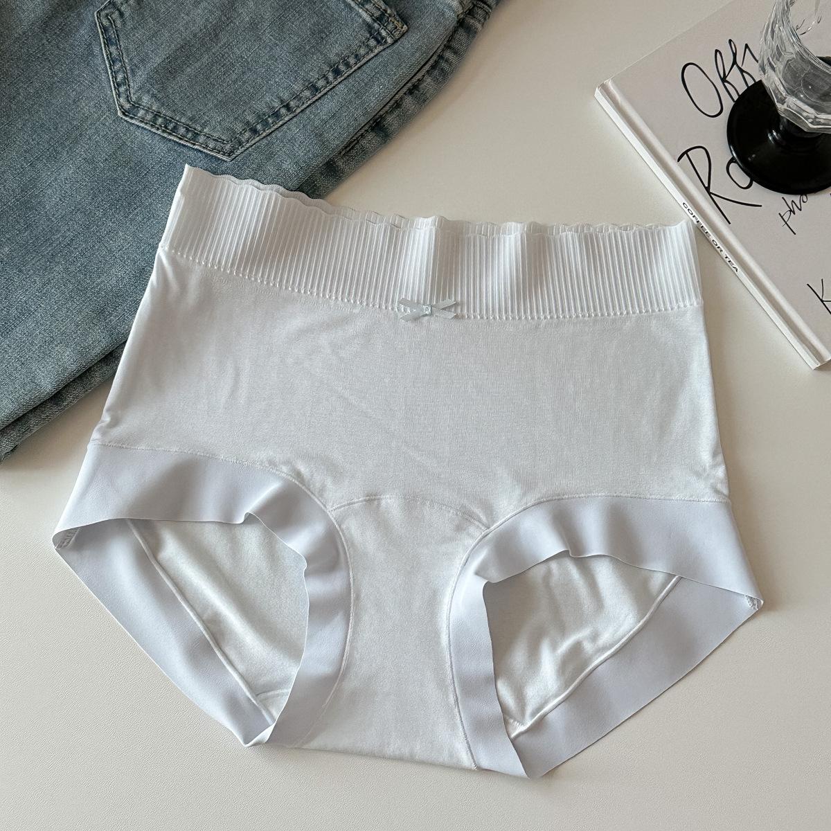 

Простые бесшовные женские антибактериальные трусики со средней высокой посадкой 7A (Размер 85-150) XL