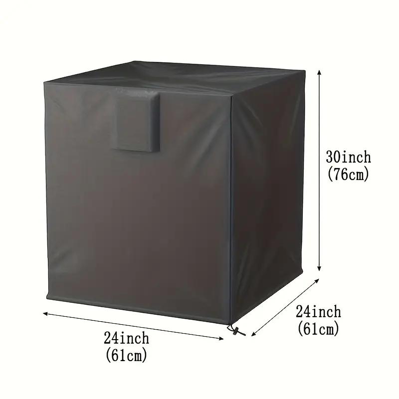 2pcs Full Breathable Mesh Air Conditioner Cover with Detachable Waterproof Top - Outdoor AC Protection Against Dust and Weather