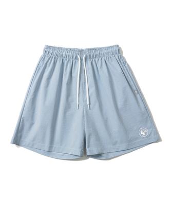 Sseochi410 Seersucker Balloon Shorts Blue