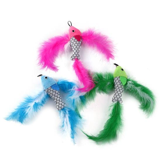 Katzenstab-Spielzeug mit bionischem Design, interaktives Spielzeug, Plüsch, Ersatz für Katzenstab-Spielzeug