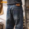JEEP Men's Loose Straight Vintage Denim Jeans