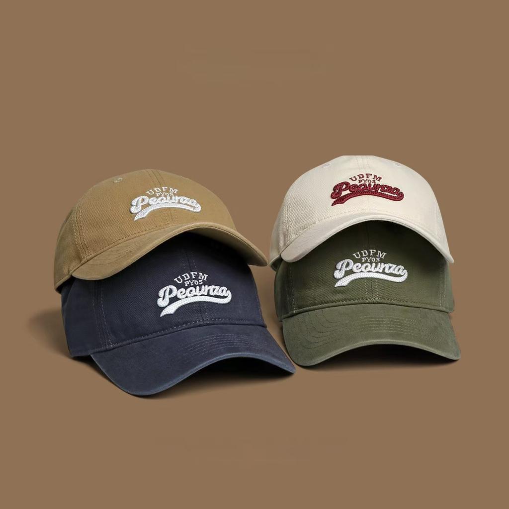 Women's New Big Head and Baseball Cap Showing Face with Small Korean Version Casual and Versatile Couple Baseball Cap Men