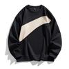 Heavy Loose Men's Sweatshirt New Spring and Autumn Trendy Hatless Round Neck Top for Male Students