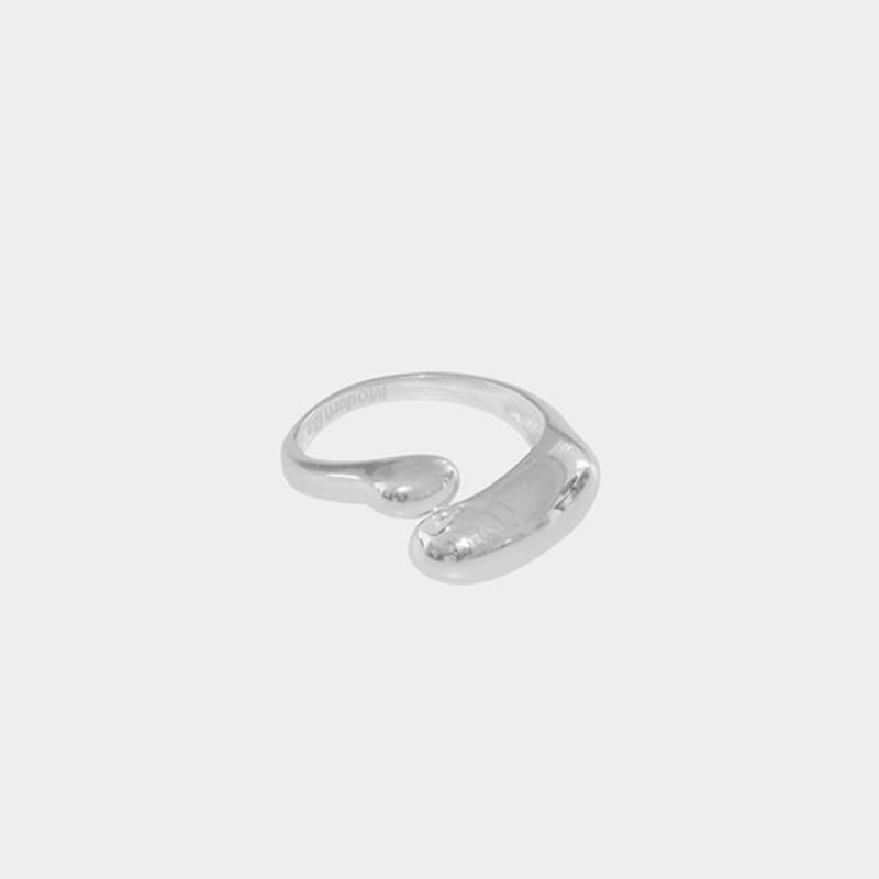 modernlike silver 925 uneven cloud open ring