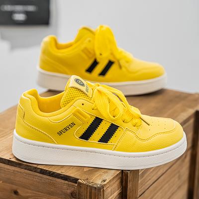 Sıcak Sarı Erkek Kadın Moda Günlük Platform Erkek Kaykay Ayakkabıları Orijinal Dış Mekan Kaymaz Kadın Spor Ayakkabıları