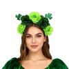 New Irish Day Headband Clover Rose Headband St. Patrick's Day Carnival Party Headpiece