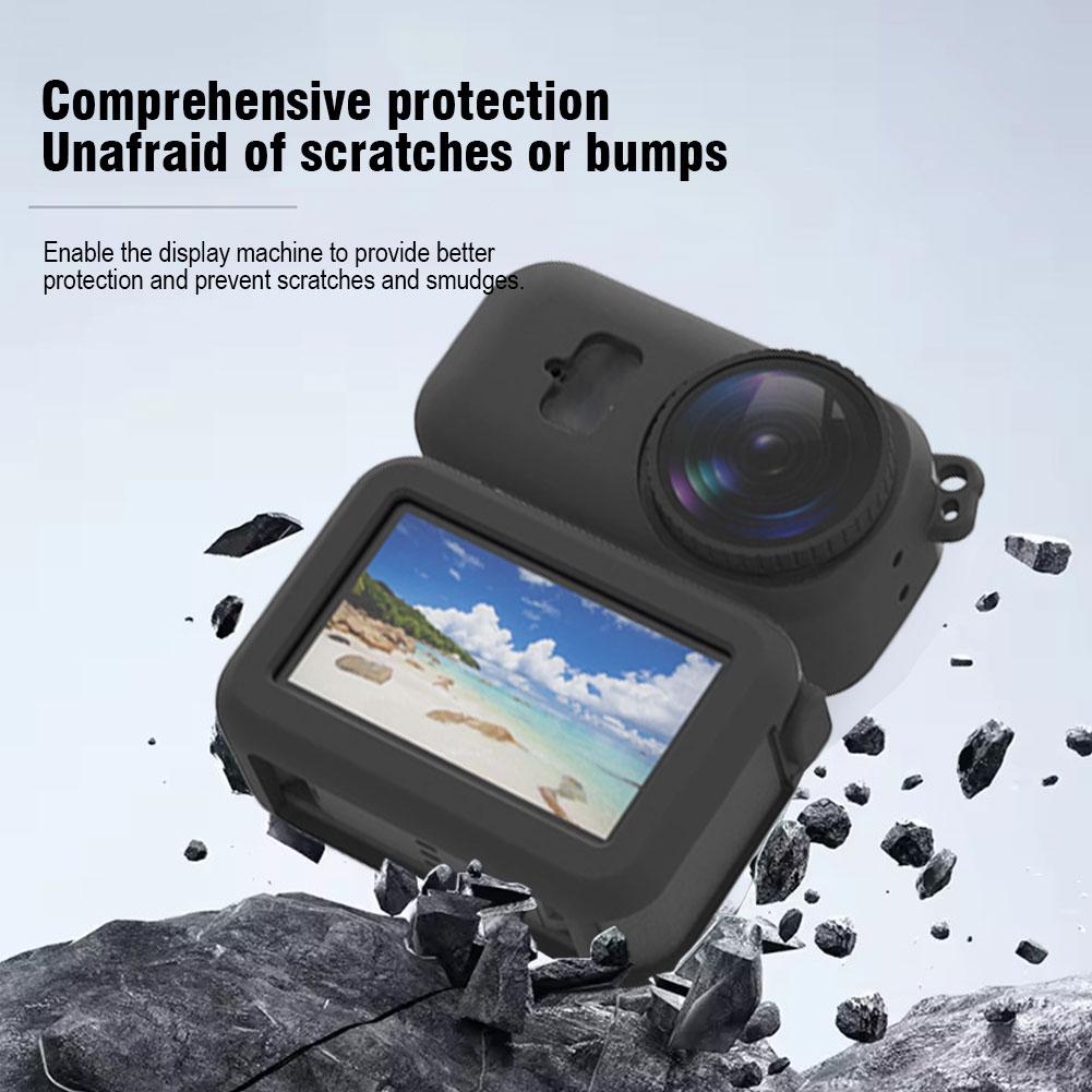 Dla kamery sportowej DJI Osmo Nano Pokrowiec na całe ciało Silikonowy Pokrowiec Ochronny Pokrowiec Odporny na Zarysowania Z Nakładkami na Obiektyw Akcesoria
