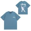 Street Style Short Sleeve T-Shirt Loose Fit Round Neck Cotton Tee Couples Casual Wear