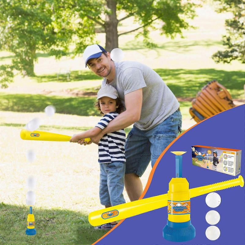 Cat Toys Kids Toys Adjust Baseball Pitching Machine Combination Set Children's Outdoor Baseball Catapult Sports Toy