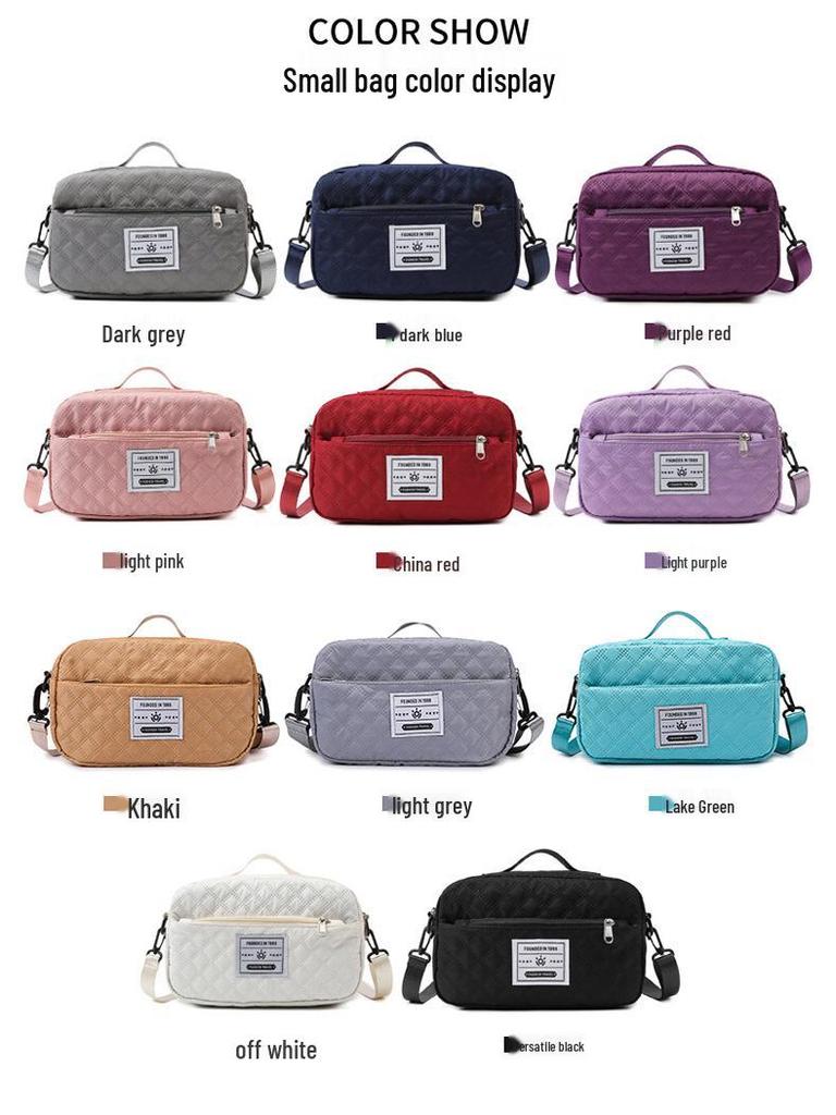 Korean Style Large Capacity Quilted Gym Bag - Yoga, Travel, Crossbody & Mother-Child Handbag