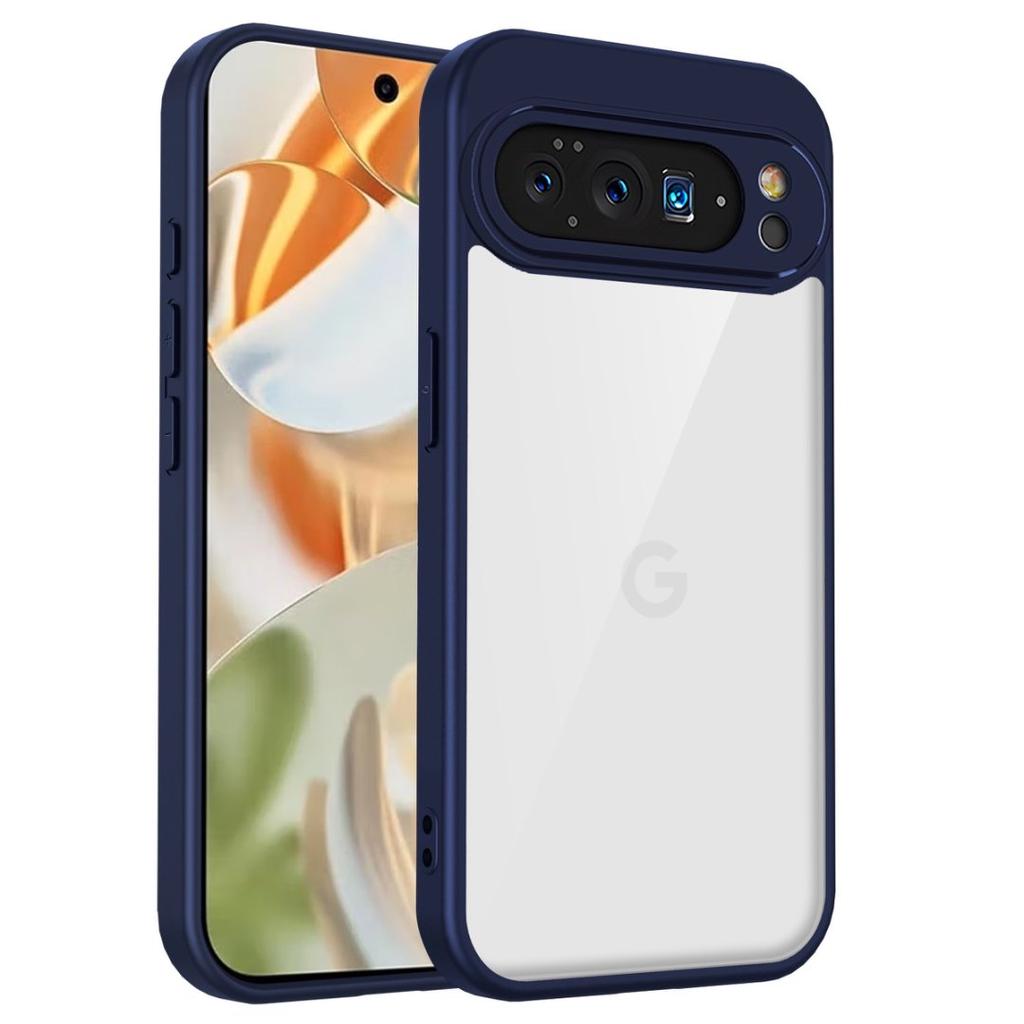 Clear Soft Frame Phone Case for Google Pixel 10 9 Pro XL 9A Shockproof Protective Cover Tranparent Hard Acrylic Back Shell Funda