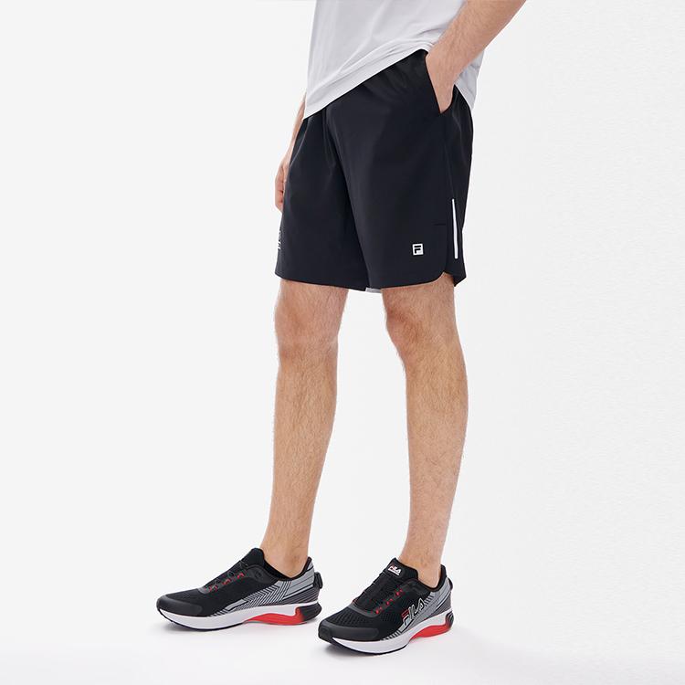 FILA Athletics Solid Logo Running Fitness Shorts Men shorts Deep-Black A11M232802F-BK