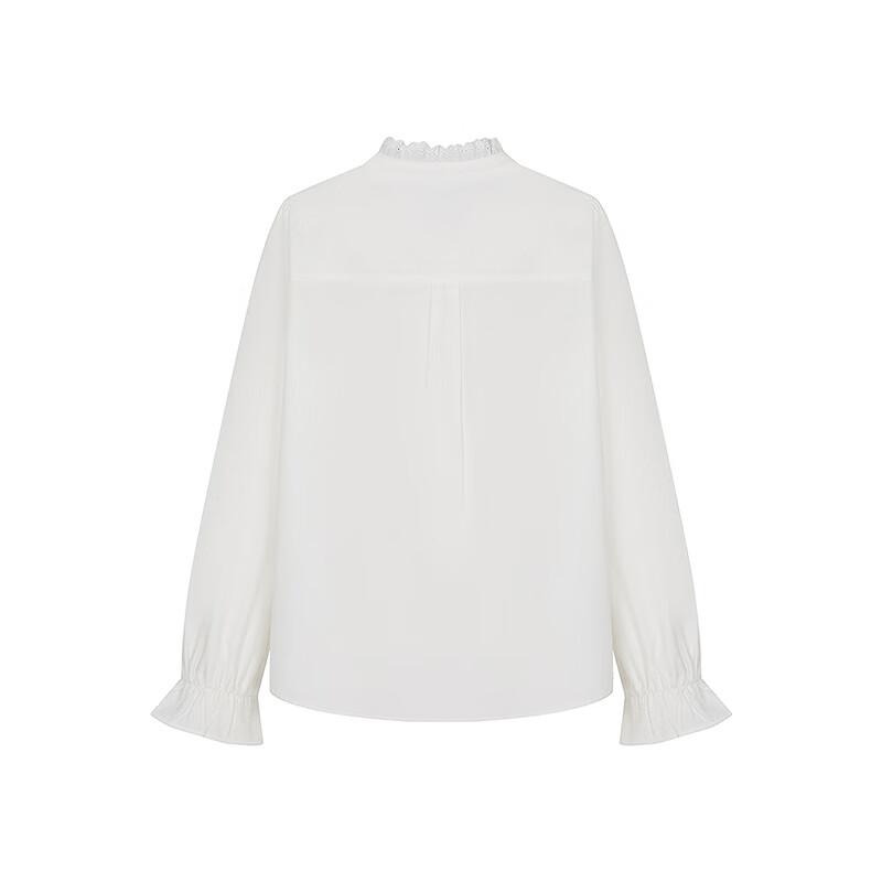 Teenie Weenie Women's Lace High-Collar Chiffon Blouse