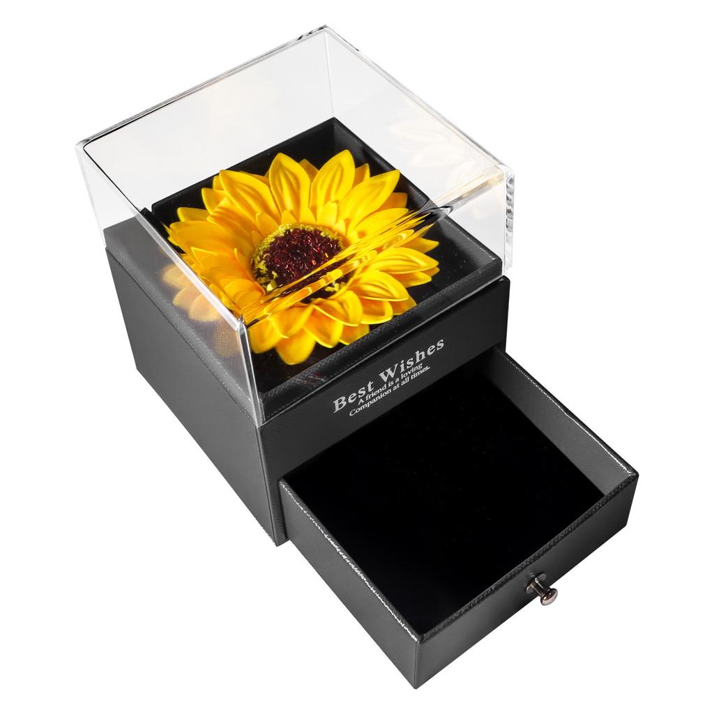 Sunflower Gift Box For Girlfriend Women I Love You Perfect for Mother's Day, Birthdays, Valentines, Weddings